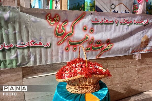 حضور دانش آموزان مدارس حاتم، مجتهده امین و محمد علی تحصیلی در جشن ولادت حضرت زینب (س)