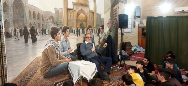 اعتکاف دانش‌آموزی در مرند با حضور حجت‌الاسلام بختیار بایرام اُف