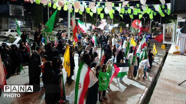 حضور باشکوه و چشمگیر مردم شهرستان معمولان در تجمعات هر شب