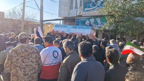 تشییع پیکر شهید ابوالفضل عرب در شهرستان گالیکش