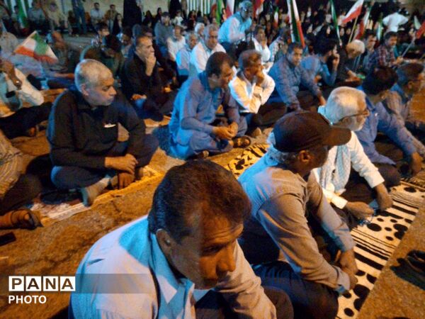 حماسه‌ای دیگر در شهرستان کهنوج با حضور مردم 