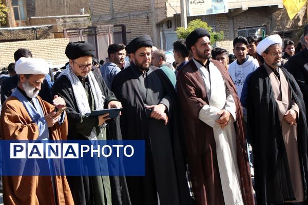 شکوه حضور مردم شهرستان سامان در راهپیمایی یوم‌الله ۱۳ آبان