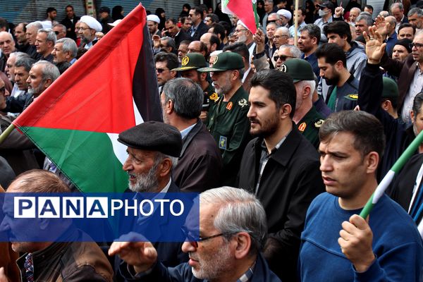 راهپیمایی روز قدس در زنجان 