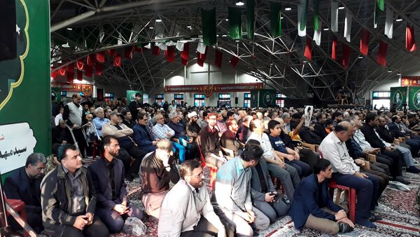 مراسم بزرگداشت شهید جمهور سید ابراهیم رئیسی و هیات همراه در سالن گلستان شهدای اصفهان
