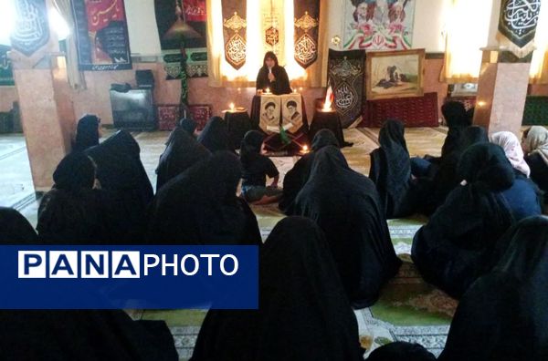 آیین شام غریبان دختران زینبی در آشخانه