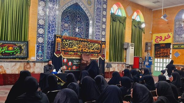 مراسم اربعین حسینی ویژه بانوان در مسجد جامع‌ رجایی‌شهرکرج