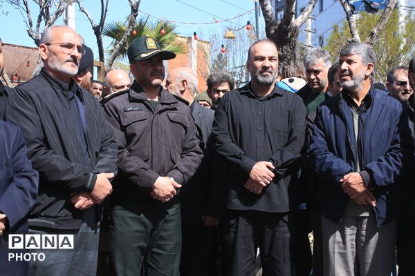 تشییع پیکر شهید سرگرد «جواد عبدی» در حملات آمریکایی - صهیونی