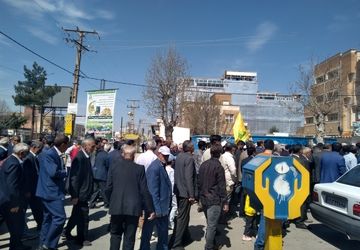 شهرستان ایوان، حمایت خود را از مردم مظلوم فلسطین نشان دادند 