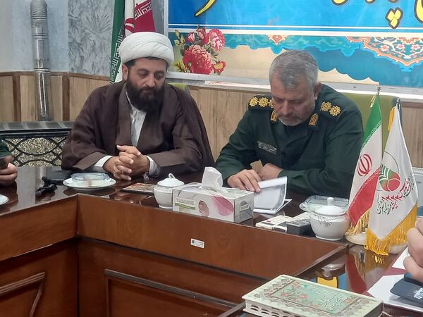 نشست خبری فرمانده ناحیه مقاومت بسیج کاشمر با خبرنگاران به مناسبت هفته دفاع مقدس