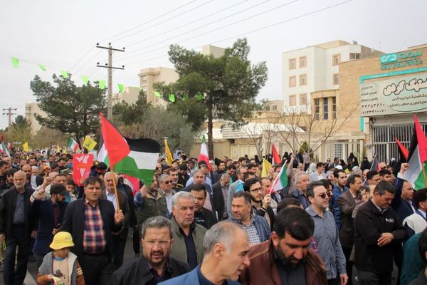 راهپیمایی روز جهانی قدس در شهرستان سمنان 