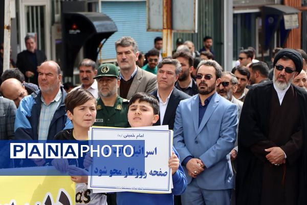 راهپیمایی روز قدس در شهرستان سرعین