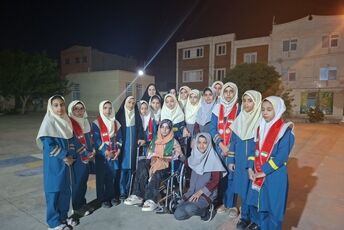 دبستان خاندان سلمان زارچ میزبان دانش آموز جانباز مدرسه شجره طیبه میناب