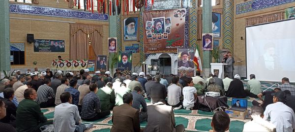 مراسم باشکوه یادبود شهدای خدمت در مسجد امام علی (ع) شهرستان باخرز 