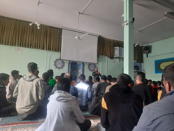اولین مراسم زیارت عاشورای  دبیرستان شاهد ابوذر غفاری نیشابور به‌مناسبت شهادت شهید سید حسن نصرالله 