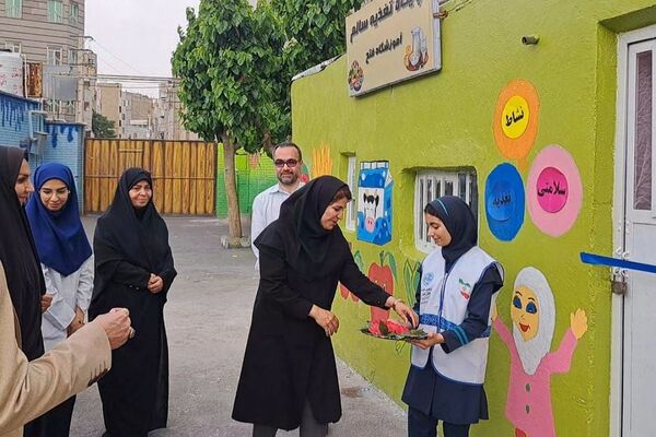 افتتاحیه پایگاه استاندارد تغذیه سالم مدرسه فتح