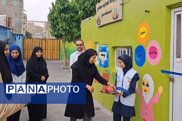 افتتاحیه پایگاه استاندارد تغذیه سالم مدرسه فتح