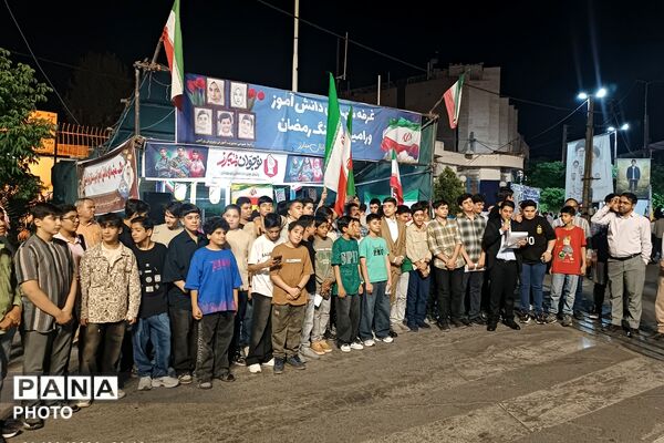از تفسیر نهج‌البلاغه تا شورِ رجزخوانی، ضیافت دانش‌آموزان مدرسه نمونه رشد در موکب آموزش و پرورش