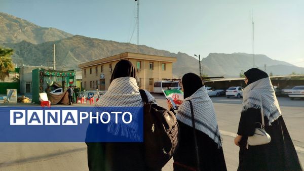 اعزام ۴۰ دانش‌آموز دختر لنده‌ای به مناطق عملیاتی جنوب کشور