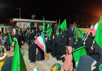 حضور مردم  کوهنانی درشانزدهمین شب از راهپیمایی ها