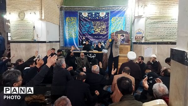 عزاداری مردم نیشابور برای شهادت رهبر عزیز انقلاب اسلامی 