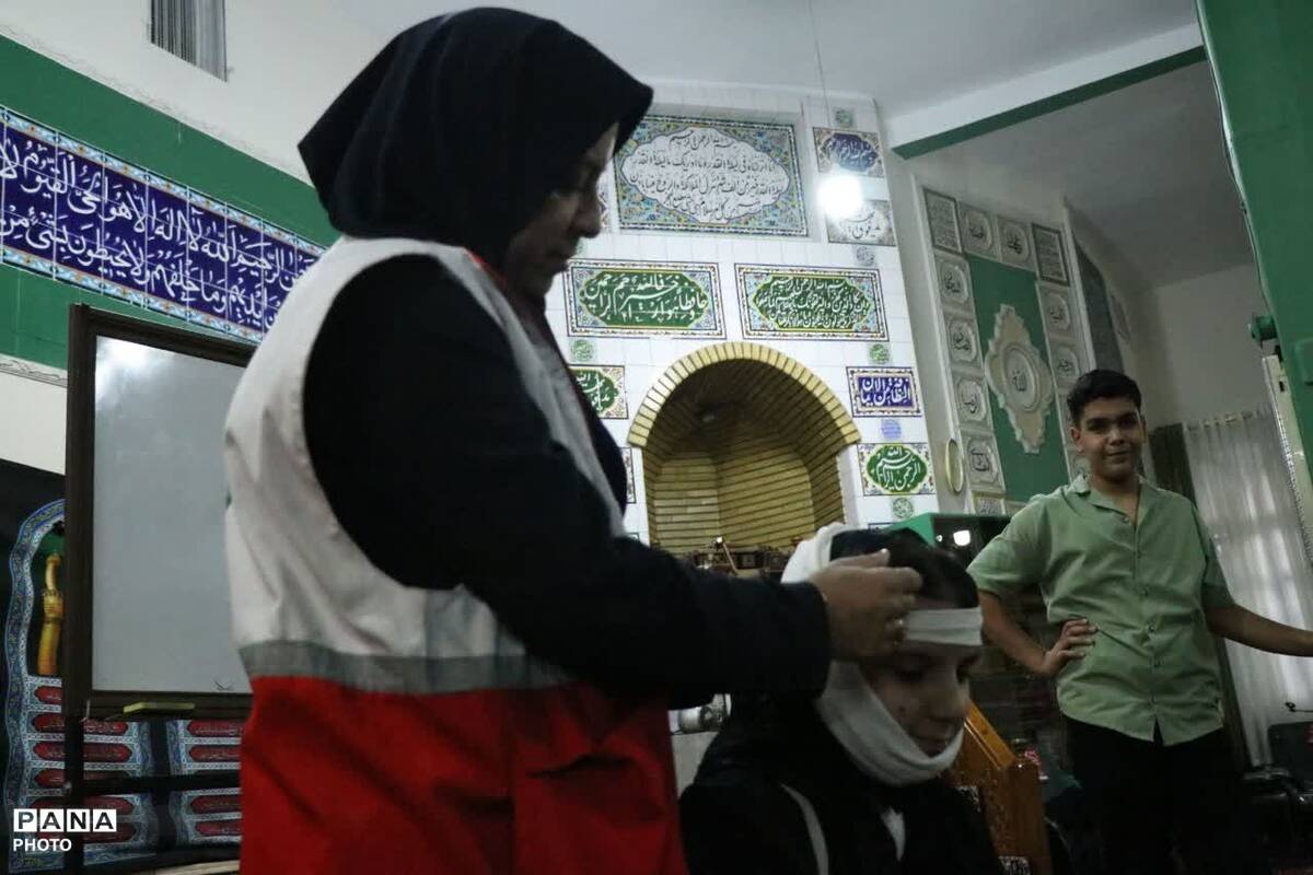 دومین کارگاه رایگان امداد و نجات در مسجد یا قمربنی هاشم(ع) کمالشهر کرج