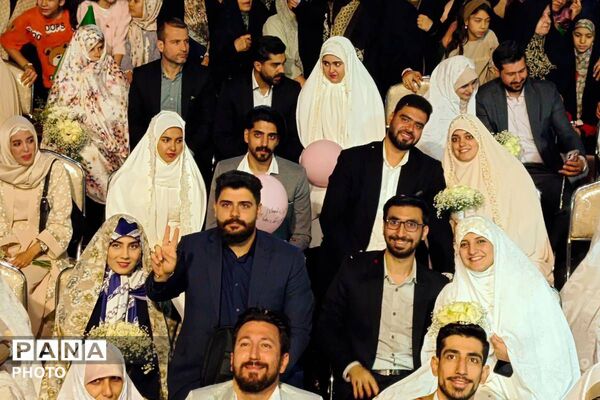 مراسم ازدواج آسان ۴۷ زوج جان فدا در شهرری