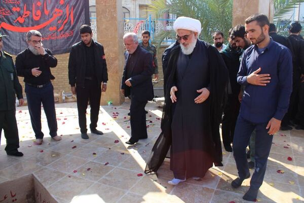 تشییع پیکر مطهره شهید گمنام در دانشگاه فرهنگیان بوشهر