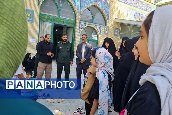 برگزاری رزمایش سراسری بسیجیان در پایگاه مسجد جامع آبسرد