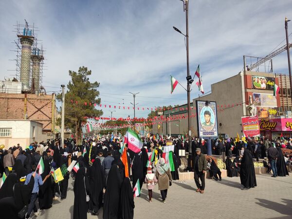 راهپیمایی ۲۲ بهمن در دیار حاج قاسم سلیمانی