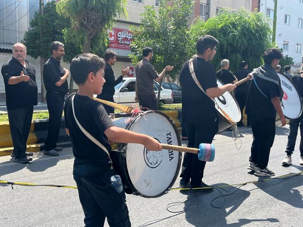 مردم دیار نور در سوگ عاشورای حسین