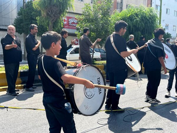 مردم دیار نور در سوگ عاشورای حسین