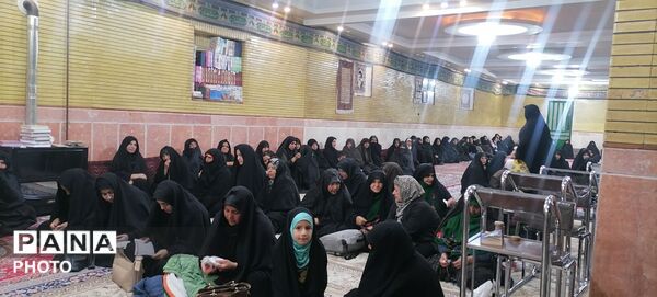 مراسم روضه خوانی وسینه زنی و عزاداری شهادت رهبر معظم انقلاب اسلامی در حسینیه شهر بار نیشابور 