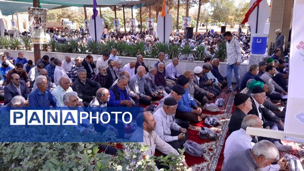 نماز جمعه در جوار شهدای بهشت فضل نیشابور 