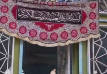 جلوه‌ای از حضور پرشور دانش آموزان خرم اباددر مراسم اعتکاف 