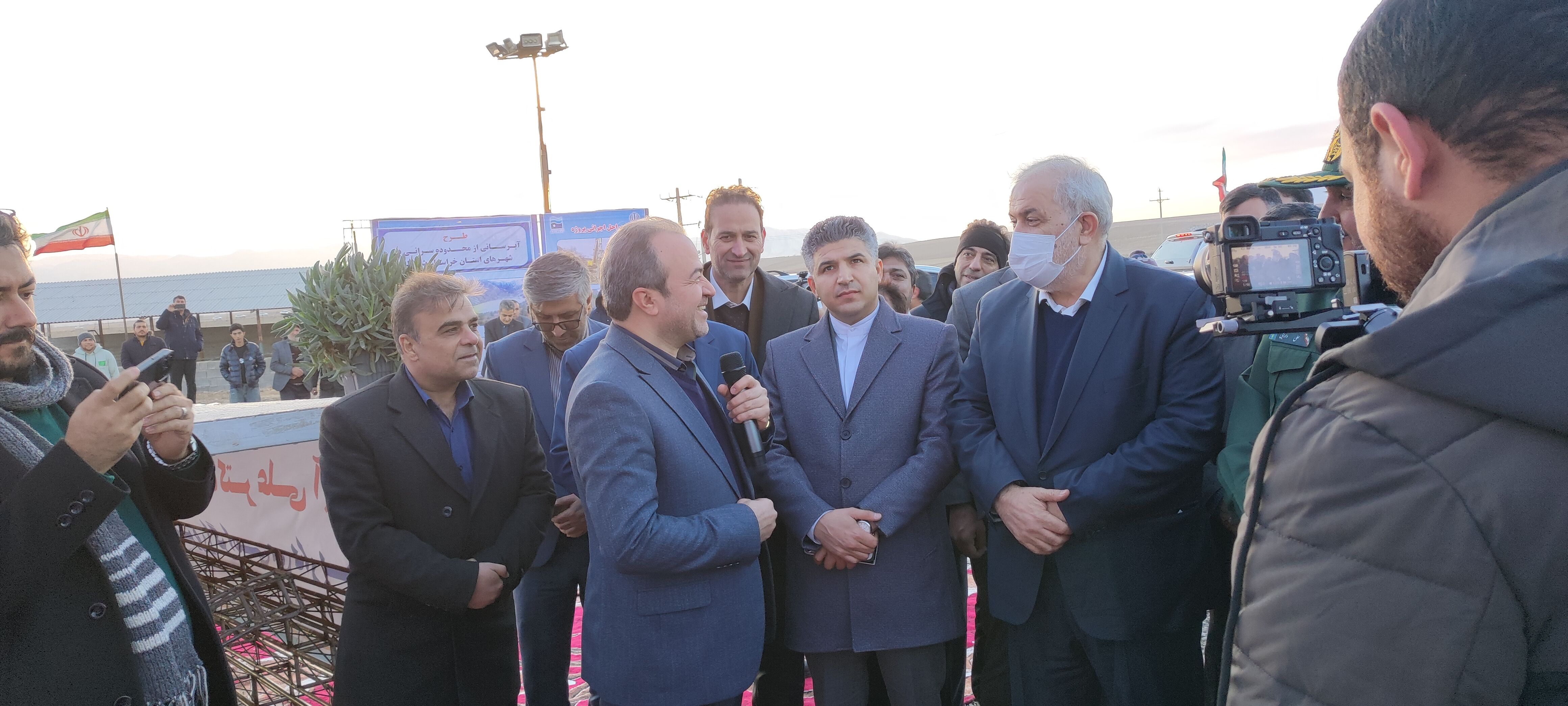 آغاز عملیات اجرایی طرح آبرسانی منطقه سرانی شیروان با حضور وزیر نیرو