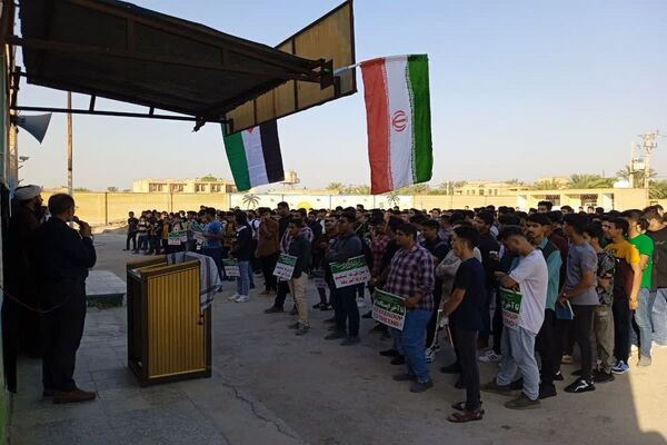 اعلام انزجار فرهنگیان و دانش‌آموزان شادگان از اسرائیل