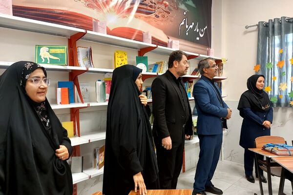 افتتاح کتابخانه دبستان شهید سلیمی جهرمی کهریزک 