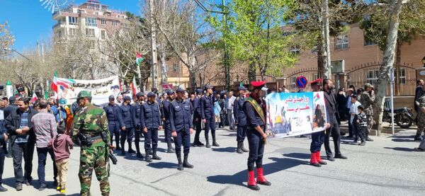 راهپیمایی روز قدس و حمایت از کودکان مظلوم فلسطین در شهرستان گلپایگان