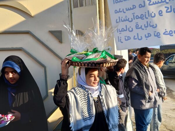 مراسم وداع شهید خوشنام در مدارس بهنمیر