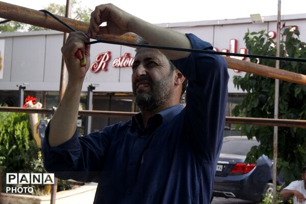 آماده‌سازی ایستگاه خدمت‌رسانی به زائران در محدوده فخر ایران نظرآباد