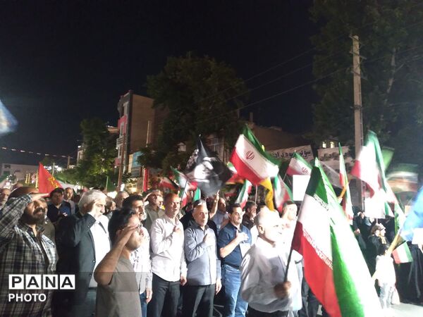 نودویکمین شب تجمعات مردمی در شهر هشتگرد 