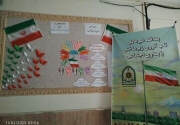 هفته پدافند غیرعامل در هنرستان فدک
