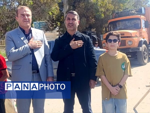 برپایی موکب سازمان دانش‌آموزی در شهرستان سملقان