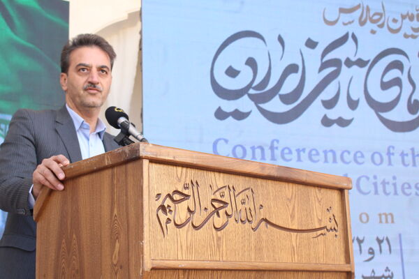نشست خبری دومین اجلاس مجمع شهرهای تاریخی ایران در یزد 