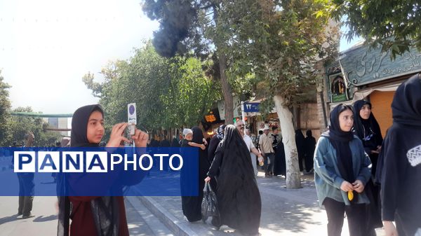 جاماندگان اربعین حسینی در مسیر حرم مطهر امام مهربانی