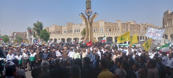 گرامیداشت شهادت سید‌حسن‌نصرالله در شهرستان بم 