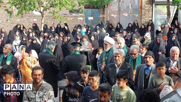 حضور خادمان حرم امام رضا (ع) در روستای آبنیه