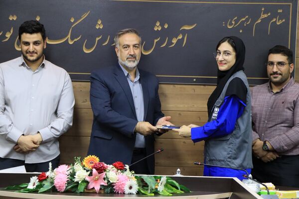 آیین تجلیل از خبرنگاران پانا ناحیه یک شهرستان بهارستان