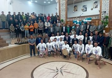 جشنی همراه با ورزش پهلوانی در شهرستان میبد 