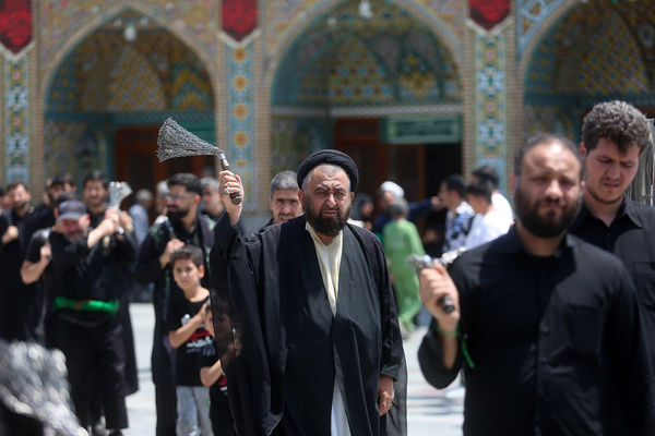 عزاداری سالروز شهادت امام حسن مجتبی(ع) در حرم حضرت معصومه(س)